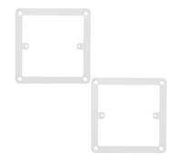 Gatuida 2 placas de montaje para interruptor de una sola vía de 86 mm, de | Adaptador de placa de pared de 1,2 mm para fijación de interruptores y enchufes de bricolaje, adaptador de módulo de