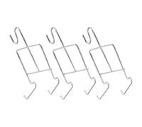 Gatuida 3 Piezas Soporte para Tazas de Café y Té de Hierro Plata | Organizador Estable, Construcción Sólida, Estilo Moderno Elegante, Uso en Vitrina o Escaparate