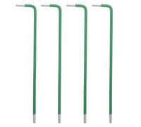 Gatuida 4 llaves hexagonales de punta esférica de 2,5 mm, herramientas de | Brazo largo para mayor alcance, diseño en forma de L para reparación de bicicletas, montaje de muebles, mantenimiento de