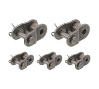 Gatuida 5 eslabones descentrados para cadena de doble rodillo, conectores | Conector de junta de cadena para maquinaria industrial, reemplazo de eslabones de cadena de rodillos para mantenimiento y