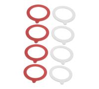 Gatuida 8 Piezas Juntas de Silicona para Frascos de Vidrio Anillos de Sellado Herméticos Reutilizables para Tarros Mason Gomas de Alimenticio Resistentes Fugas Sellos para Envases