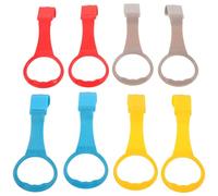Gatuida 8piezas Parque Infantil para Bebés de Anillos de Tracción para Corralito Color Amarillo Azul Gris y Rojo Ayudas para Ponerse para Pequeños Cuna o Cama