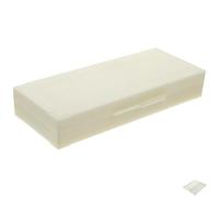 Gatuida Caja de Almacenamiento de Plástico Blanco Capacidad para 50 Piezas y Tapa Abatible Cierre Seguro para Laboratorio Color