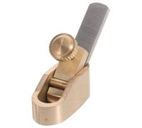 Gatuida Mini Cepillo Manual de Latón para Violín 8 Mm, Herramienta para Carpintería Artesanal, Planificador de Madera Compacto para Reparación y Ajuste de Puentes, Uso Luthier Profesional