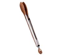 Gatuida Pinzas para Servir Comida de Acero Inoxidable y Madera de Nogal Diseño Versátil y Fácil de Transportar para Buffet y Cocina Elegante