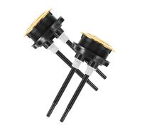 Gatuida Pulsador de Cisterna Gala Doble 48-56mm ABS Dorado, 2 Piezas | Válvula de Descarga, Fácil Instalación, Recambio para Botón Roto, Acabado Multicapas Brillante