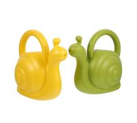 Gatuida Regaderas de Jardín Mango Cómodo Forma de Caracol de 1l Juego de 2 y Material PE Resistente para Flores y Helechos en Balcón