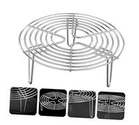 Gatuida Rejilla Redonda Para Cocinar Al Vapor De Acero Inoxidable 304, Diámetro 16 Cm x Altura 7 Cm, Soporte Para y Olla Vaporera, Uso Doméstico, Soporte Resistente Para Vaporizar Alimentos