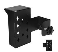 Gatuida Soporte para timbre de puerta y videoportero antirrobo, sin taladro, con protección contra la intemperie, 1 juego, para apartamento, negro, ABS metal, 5.90X3.26X2.48in