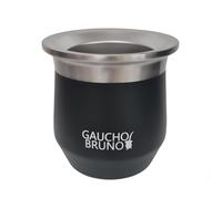 Gaucho Bruno - Mate Térmico de Acero Inoxidable para Tomar Yerba Mate | Fácil de limpiar | Cómodo de sostener | Mantiene la temperatura de la bebida.