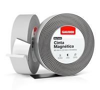 GAUDER Cinta Magnética Extremadamente Autoadhesiva (40 mm x 6 m) | Tiras Magnéticas | Cinta Magnética