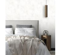 GAULAN 500128798 - Papel pintado vinílico lavable muro de hormigón efecto cemento con relieve color blanco para pared salón cocina baño dormitorio pasillo - Muestra DIN A4