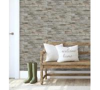 GAULAN 500682657 - Papel pintado vinílico lavable de piedra pizarra con textura en relieve para pared salón cocina baño dormitorio pasillo - Muestra DIN A4