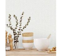GAULAN 680972 - Papel pintado vinílico lavable de espigas con textura en relieve para pared salón cocina baño dormitorio pasillo - Rollo de 10 m x 1,06 m