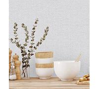 GAULAN 680973 - Papel pintado vinílico lavable de espigas con textura en relieve para pared salón cocina baño dormitorio pasillo - Rollo de 10 m x 1,06 m