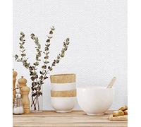 GAULAN 680974 - Papel pintado vinílico lavable de espigas con textura en relieve para pared salón cocina baño dormitorio pasillo - Rollo de 10 m x 1,06 m