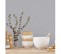 GAULAN 680975 - Papel pintado vinílico lavable de espigas con textura en relieve para pared salón cocina baño dormitorio pasillo - Rollo de 10 m x 1,06 m