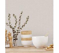 GAULAN 680976 - Papel pintado vinílico lavable de espigas con textura en relieve para pared salón cocina baño dormitorio pasillo - Rollo de 10 m x 1,06 m