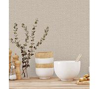 GAULAN 680977 - Papel pintado vinílico lavable de espigas con textura en relieve para pared salón cocina baño dormitorio pasillo - Rollo de 10 m x 1,06 m