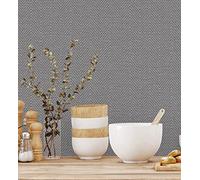 GAULAN 680978 - Papel pintado vinílico lavable de espigas con textura en relieve para pared salón cocina baño dormitorio pasillo - Rollo de 10 m x 1,06 m