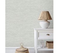 GAULAN 682343 - Papel pintado vinílico ecológico efecto fibra vegetal tejida teñida con textura en relieve para pared salón cocina baño pasillo comedor - Rollo de 10 m x 0,52 m