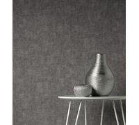 GAULAN 682398 - Papel pintado vinílico lavable imitación tela con textura en alto relieve para pared salón cocina baño dormitorio pasillo - Rollo de 10 m x 0,52 m