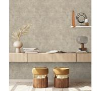 GAULAN 682764 - Papel pintado vinílico lavable efecto de microcemento con textura áspera para pared salón cocina baño dormitorio pasillo - Rollo de 10 m x 0,53 m