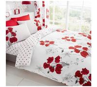 Gaveno Cavailia - Juego de Cama de Lujo con Funda de edredón y Funda de Almohada, poliéster y algodón, Color Rojo, tamaño King