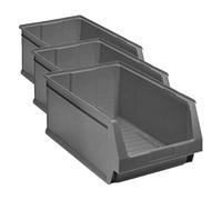 Gaveta Apilable Almacenamiento Gris Nº54 336x216x1 (Paquete de 3)