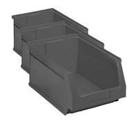 Gaveta Apilable Almacenamiento Gris Nº56 420x270x175 mm. (4/6) (Paquete de 3)