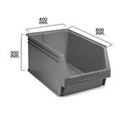 Tayg Gaveta apilable de almacenamiento Nº60 Gris 600x400x300 mm