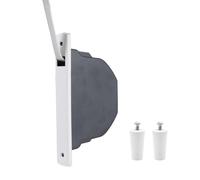 Gaviota Pack Recogedor de Persiana Extraplano Sin Pivote para Carpintería PVC Enrollador empotrable para obra - Blanco - Cinta 16 mm - Incluye 2 tapones