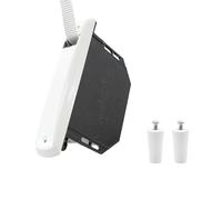 Gaviota Pack Recogedor Persiana Empotrable con Frente de Aluminio Enrollador Universal para Cinta de 20 mm - Blanco - Incluye 2 Tapones