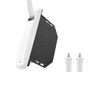 Gaviota Pack Recogedor Persiana Empotrable con Frente de Aluminio Enrollador Universal para Cinta de 20 mm - Blanco - Incluye 2 Tapones