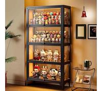 Gavoir Mueble Vitrina Salon 4 Pisos Vitrinas De Cristal 165 * 78 * 32cm | Vitrina Expositora Cristal Vitrinas Salon Vitrine Para Colecciones Mueble Coleccionista Estanterías Expositor Gabinete