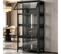 Gavoir Vitrina Expositora Cristal De Salon para Colecciones 4 Pisos 165 * 78 * 32cm Vitrinas Expositoras Mueble Vitrine
