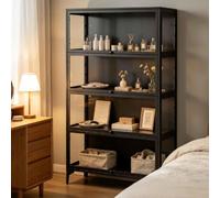 Gavoir Vitrinas Expositoras Mueble Vitrine Vitrina Expositora Cristal De Salon para Colecciones 4 Pisos 165 * 78 * 32cm