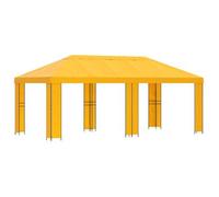 Gazebo De Jardín 6 X 3 M Amarillo Poliéster Y Acero 190 Vidaxl