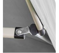 Gazebo Plegable Blanco De 3 X 2 Pulgadas Cubierto De Pvc Impermeable