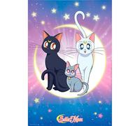 GB Eye ABYDCO792 Maxi Poster Sailor Moon Luna, Artemis & Diana 61 x 91.5cm