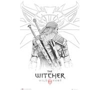 GB Eye FP4940 Maxi Poster The Witcher Geralt Sketch 61 x 91.5cm