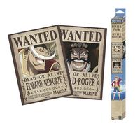 GB Eye – Juego de 2 pósteres Chibi Wanted Roger & Whitebeard