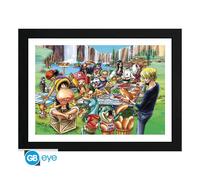 Gb eye - one piece - dibujo enmarcado para fiesta de perro caliente