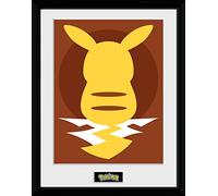 GB Eye PFC3698 Framed Collector Print Pokémon Pikachu Silhouette 25 30 x 40cm
