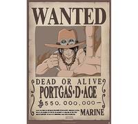 GB Eye - Póster One Piece Chibi Wanted Ace - Producto oficial - Tamaño 52 x 38 cm - Papel laminado de alta calidad - Póster Prime Pirate