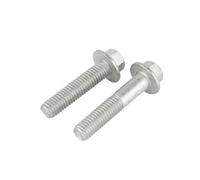 GB5787 M6 M8 M10 M12 M16 pernos de cabeza de arandela hexagonal de acero al carbono con tornillos de cubierta de brida hexagonal dentada(M12x50mm-5pcs(Half))