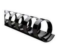GBC 4028177 - Canutillo plástico DIN A4 21 anillas 12 mm (caja 100) color negro