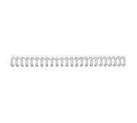 GBC 4400026 espiral metalica | 6 mm | plateado | 100 unidades.
