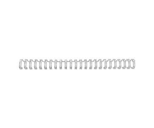 GBC 4400028 espiral metalica | 8 mm | plateado | 70 hojas | A5 | 100 unidades.