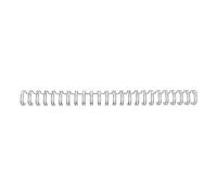 GBC 4400696 espiral metalica | 8 mm | plateado | 25 unidades